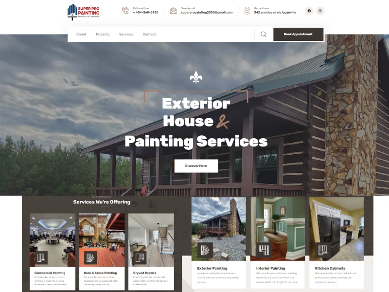 Diseño web -  Super pro Painting
