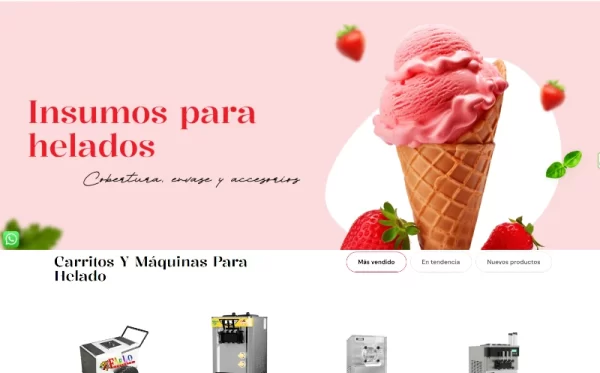 Insumos para el helado