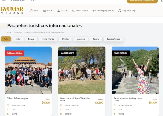 agencia de turismo gyumar